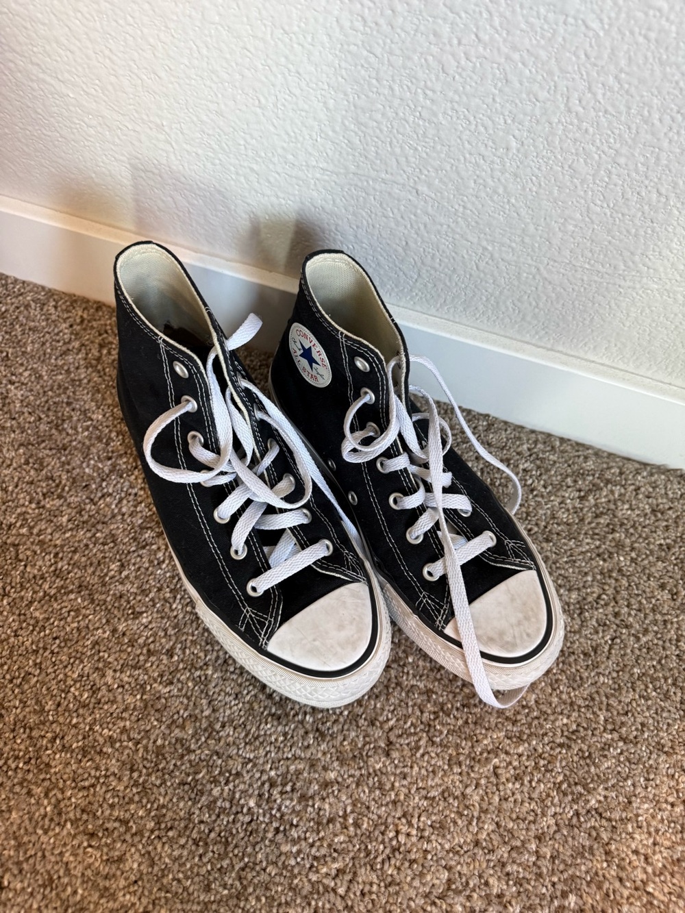 Converse Black and White High-Top Sneakers
